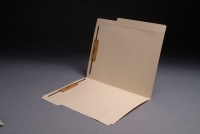 11 pt Manila Folders, 8" Reinforced Top Tab, Letter Size, Fasteners Pos. 1 & 3 (Box of 50)