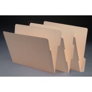 11 pt Manila Folders, 1/3 Cut Assorted 2-Ply End Tab, Letter Size (Box of 100)