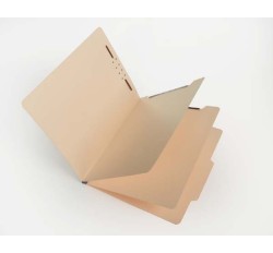 15 Pt.      Manila Classification Folders, 2/5 Cut Top Tab, Letter, 2 Dividers (Box of 25)