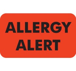 MAP4930 - Allergy Alert - Fl Red, 1-1/2