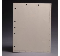 Chart Divider Sheets for Stick-On Tabs,  Manila, 8 1/2