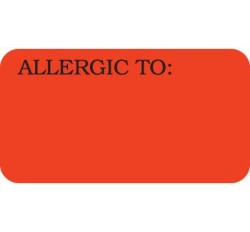 UL180 - ALLERGIC TO: - Fl Red, 1-5/8