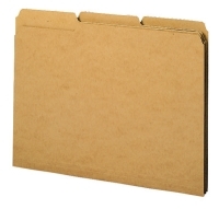 SMEAD: 17 pt Kraft Folders, 1/3 Cut Top Tab - Assorted Tab Positions, Letter (Box of 50)