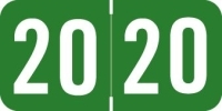Acme -     2020 - Green/White 1 1/2" x 3/4", 500/Roll - SHIPS FREE