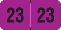 Smead/Jeter -        2023 - Purple/Black 1 1/2" x 3/4", 500/Roll - SHIPS FREE