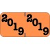 Jeter Proprietary -    2019 - Orange/Black 1 1/2" x 3/4", 500/Roll - SHIPS FREE