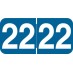 Ames -       2022 - Blue/White 1 1/2" x 3/4", 500/Roll - SHIPS FREE