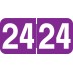 Ames -         2024 - Purple/White 1 1/2" x 3/4", 500/Roll - SHIPS FREE