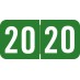 Acme -     2020 - Green/White 1 1/2" x 3/4", 500/Roll - SHIPS FREE