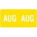 08. August Labels, 1/2" x 1", Pack of 250 - SHIPS FREE