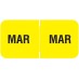 03. March Labels, 3/4" x 1 1/2", Roll of 250 - SHIPS FREE