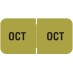 10. October Labels, 3/4" x 1 1/2", Roll of 250 - SHIPS FREE