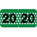 Control-O-Fax -     2020 - Green/Black 1 1/2" x 3/4", 500/Roll - SHIPS FREE