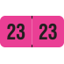 PMA Fluorescent - 2023 - Fluorescent Pink 1 1/2" x 3/4", 500/Roll - SHIPS FREE