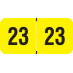 PMA Fluorescent - 2023 - Fluorescent Yellow 1 1/2" x 3/4", 500/Roll - SHIPS FREE