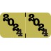 Jeter -         2024 - Gold/Black 1 1/2" x 3/4", 500/Roll - SHIPS FREE