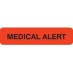 MAP164 - MEDICAL ALERT - Fl Red, 1-1/4" X 5/16" (Roll of 500) - SHIPS FREE