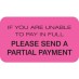 MAP2020 - PARTIAL PAYMENT - Fl Pink, 1-1/2" X 7/8" (Roll of 250) - SHIPS FREE