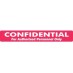 MAP251 - CONFIDENTIAL - 6-1/2"x1" - Red (Roll of 100) - SHIPS FREE