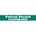 MAP252 - PATIENT RECORD CONFIDENTIAL - 6-1/2"x1" - Green (Roll of 100) - SHIPS FREE