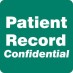 MAP255 - PATIENT RECORD CONFIDENTIAL - 2"x2" - Green (Roll of 500) - SHIPS FREE
