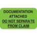 MAP2650 - DOCUMENTATION ATTACHED - Fl Green, 1-1/2" X 7/8" (Roll of 250) - SHIPS FREE