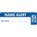 MAP3110 - NAME ALERT - Blue/White, 3" X 1" (Roll of 250) - SHIPS FREE