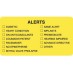 MAP3400 - ALERTS - Fl Chartreuse, 3-1/4" X 1-3/4" (Roll of 250) - SHIPS FREE