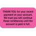 MAP4210 - THANK YOU - Fl Pink, 1-1/2" X 7/8" (Roll of 250) - SHIPS FREE