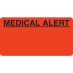 MAP5180 - MEDICAL ALERT - Fl Red, 3-1/4"x 1-3/4" (Roll of 250) - SHIPS FREE
