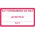 MAP6880 - HIPAA - 3-1/4"x 1-3/4" - Red (Roll of 250) - SHIPS FREE