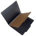25 Pt. Black Pressboard Classification Folders, 2/5 Cut ROC Top Tab, Letter, 1 Divider, Gray Tyvek (Box of 20)