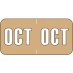 10. - October Labels, 1 1/2" x 3/4", Pack of 252 - SHIPS FREE