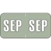 09. September Labels, 1 1/2" x 3/4", Pack of 252 - SHIPS FREE