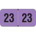 Traco -        2023 - Purple/Black 1 1/2" x 3/4", 500/Roll - SHIPS FREE