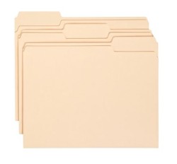 SMEAD: 11 pt Manila Folders, 1/3 Cut Top Tab - Assorted Tab Positions, Letter (Box of 100)