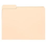 SMEAD: 11 pt Manila Folders, 1/3 Cut Top Tab - Left Tab Position Only, Letter (Box of 100)