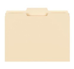 SMEAD: 11 pt Manila Folders, 1/3 Cut Top Tab - Center Tab Position Only, Letter (Box of 100)
