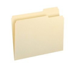 SMEAD: 11 pt Manila Folders, 1/3 Cut Top Tab - Right Tab Position Only, Letter (Box of 100)
