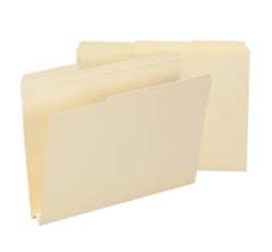 SMEAD: 14 pt Expansion Manila Folders, 1/3 Cut Top Tab - Assorted Tab Positions, Letter (Box...