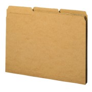 SMEAD: 17 pt Kraft Folders, 1/3 Cut Top Tab - Assorted Tab Positions, Letter (Box of 50)