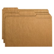 SMEAD: 11 pt Kraft Folders, 1/3 Cut Top Tab - Assorted Tab Positions, Legal (Box of 100)