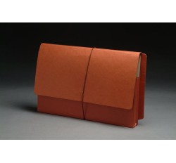 End Tab Expansion Wallets, Reinforced Gussets, Legal, 1-3/4