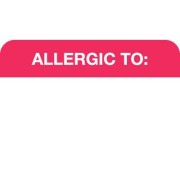 MAP1000 - ALLERGIC TO: - Red/White, 1-1/2