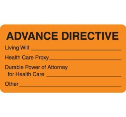 MAP3500 - ADVANCE DIRECTIVE - Orange, 3-1/4