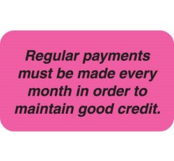 MAP4260 - Regular Payments - Fl Pink, 1-1/2