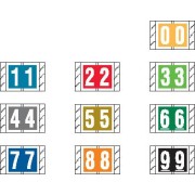 Col'R'Tab Numeric Labels, Laminated, 1