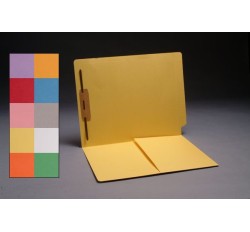 11 pt Color Folders, Full Cut End Tab, Letter Size, 1/2 Pocket Inside Front, Fastener Pos. 1...