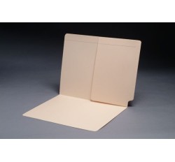 11 pt Manila Folders, Full Cut End Tab, Letter Size, 1/2 Pocket Inside Back (Box of 50)