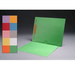 11 pt Color Folders, Full Cut End Tab, Letter Size, Full Back Pocket, Fastener Pos. 1 (Box o...